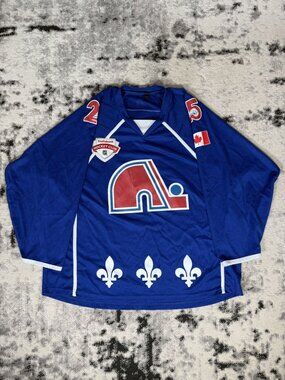 Vintage Canada NHL Quebec Nordiques #25 Hockey Jersey